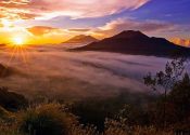 amanecer en el volcan batur